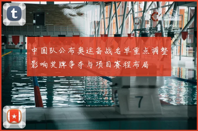 中国队公布奥运备战名单重点调整影响奖牌争夺与项目赛程布局